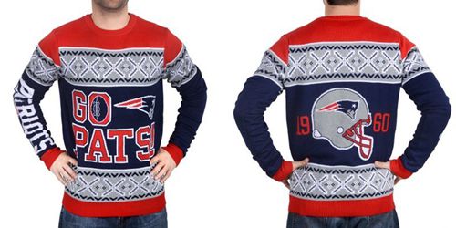 Nike Patriots Men's Ugly Sweater_1 - Click Image to Close